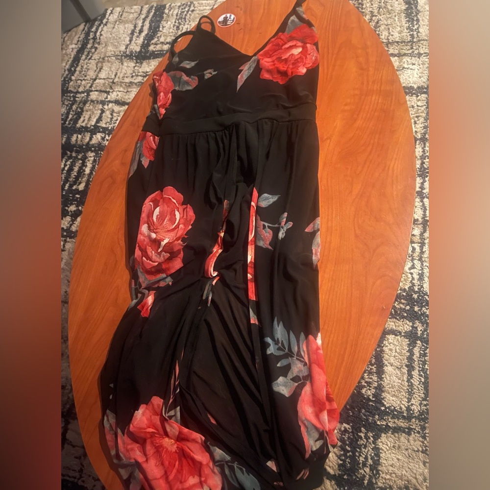 No Boundaries Black Strappy Maxi Dress